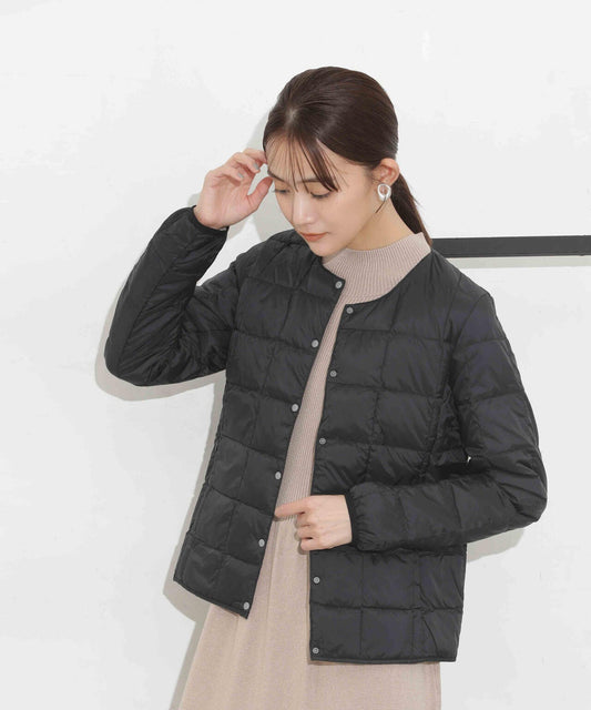 TAION/クルーネックボタンダウンジャケット